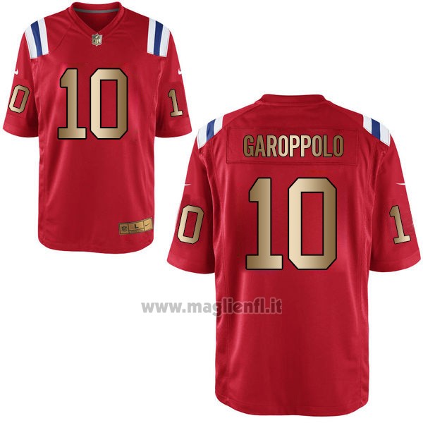 Maglia NFL Gold Game New England Patriots Garoppolo Rosso